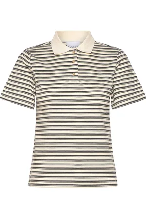 Noella Leyna Polo Top Tops T-shirts & Tops Polos Grey