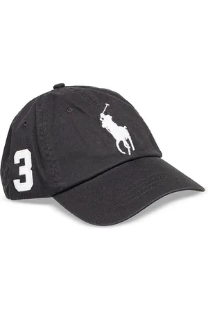 Ralph Lauren Classic Sport Cap W/ Big Pp Accessories Headwear Caps Black