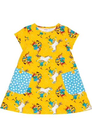 Martinex Självsäker Klänning Dresses & Skirts Dresses Casual Dresses Short-sleeved Casual Dresses Yellow