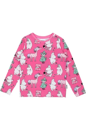 Mumin Tjejgäng Tröja Tops T-shirts Long-sleeved T-shirts Pink