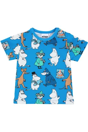Mumin Pojkgäng T-Shirt Tops T-shirts Short-sleeved Blue