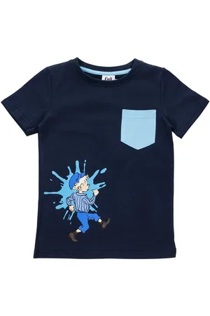 Martinex Stänk T-Shirt Tops T-shirts Short-sleeved Navy