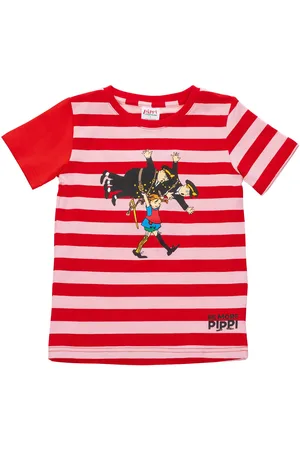 Martinex Pippi Och Poliserna T-Shirt Tops T-shirts Short-sleeved Red