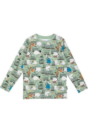 Mumin Insekter Tröja Tops T-shirts Long-sleeved T-shirts Green