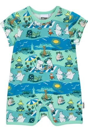 Mumin Stranddag Playsuit Bodies Short-sleeved Blue