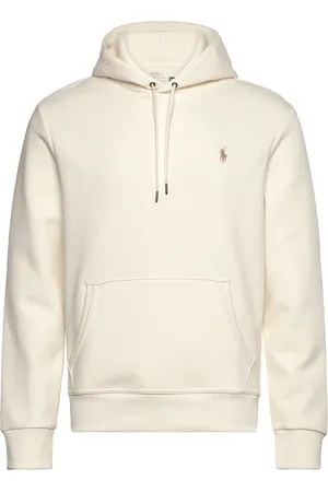 Ralph Lauren Double-Knit Hoodie Tops Sweat-shirts & Hoodies Hoodies Cream