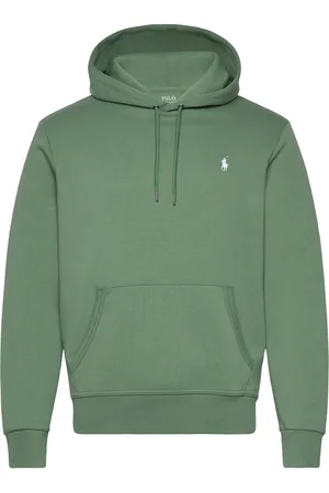 Ralph Lauren Double-Knit Hoodie Tops Sweat-shirts & Hoodies Hoodies Green