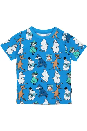 Mumin Pojkgäng T-Shirt Tops T-shirts Short-sleeved Blue