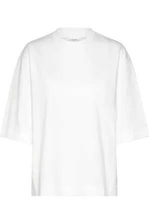 Gina Tricot Basic Boxy Tee Tops T-shirts & Tops Short-sleeved White