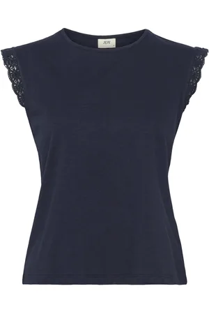 JDY Salva Life S/L Crochet Top Jrs Tops T-shirts & Tops Sleeveless Black