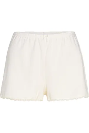 Hunkemöller Short Pointelle Lace Shortsit White