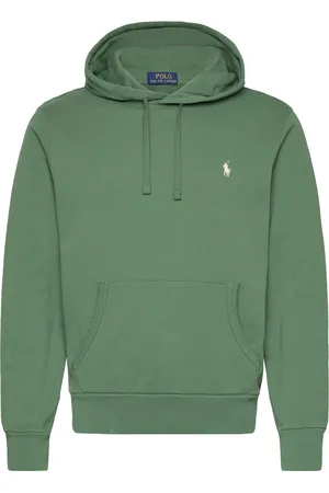 Ralph Lauren Loopback Fleece Hoodie Tops Sweat-shirts & Hoodies Hoodies Green
