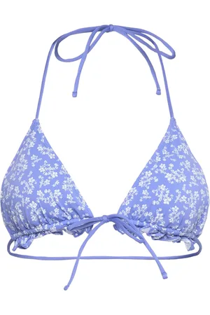 Lindex Swim Bra Triangle Elle Frill A Swimwear Bikinis Bikini Tops Triangle Bikinitops Blue