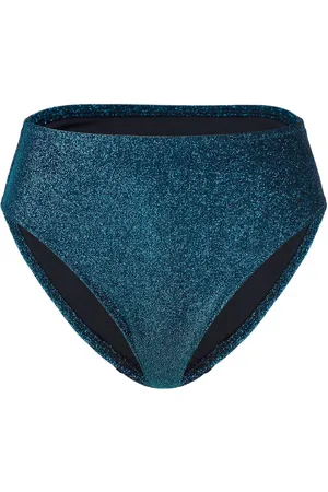 Lindex Brief Bikini High Hanna Lurex Swimwear Bikinis Bikini Bottoms High Waist Bikinis Blue