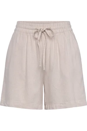 JDY Say Hw Linen String Shorts Wvn Noos Bottoms Shorts Casual Shorts Beige