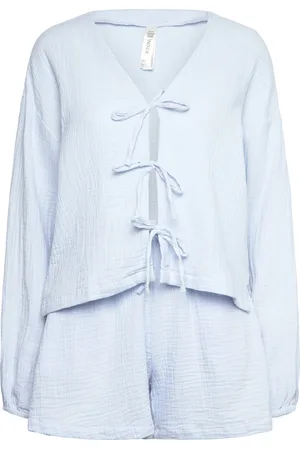 Lindex Pyjama Set Cotton Gauze Pyjama Blue