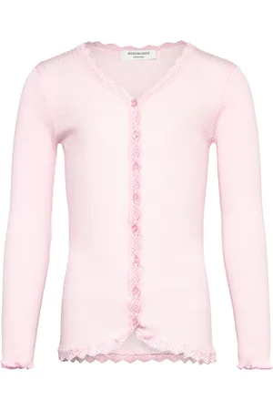 Rosemunde Rkbalta Ls Regular Lace Cardigan Tops T-shirts Long-sleeved T-shirts Pink