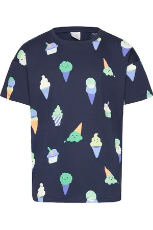 Lindex Top Ss Icecream Tops T-shirts Short-sleeved Multi/patterned