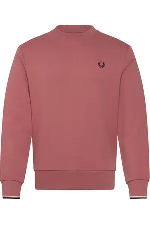 Fred Perry Crew Neck Sweatshirt Tops Sweat-shirts & Hoodies Sweat-shirts Pink