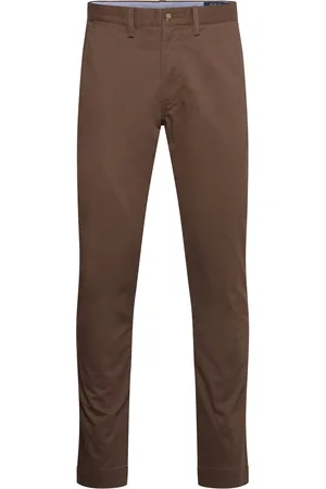 Ralph Lauren Stretch Slim Fit Twill Pant Bottoms Trousers Chinos Brown
