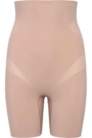 Calvin Klein Mid Thigh Short Lingerie Shapewear Bottoms Beige