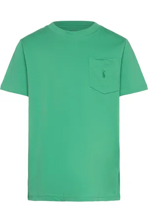 Ralph Lauren Cotton Jersey Pocket Tee Tops T-shirts Short-sleeved Green