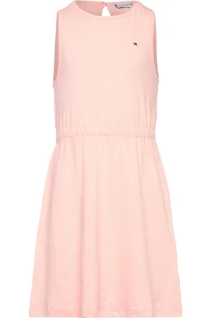 Tommy Hilfiger Linen Jersey Dress Slvls Dresses & Skirts Dresses Casual Dresses Sleeveless Casual Dresses Pink