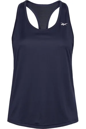 Reebok Id Train Mesh Back T Sport T-shirts & Tops Sleeveless Blue