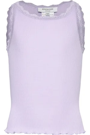 Rosemunde Rkbalta Sl Short Lace Top Tops T-shirts Sleeveless Purple
