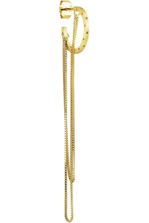 Jane Koenig Orbis Chain Hoop Accessories Jewellery Earrings Statement Earrings Gold