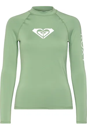 Roxy Whole Hearted Ls Tops T-shirts & Tops Long-sleeved Green
