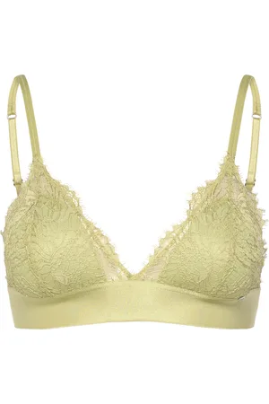 Lindex Bra Nora Triangle Bralette Lingerie Bras & Tops Soft Bras Bralette Green