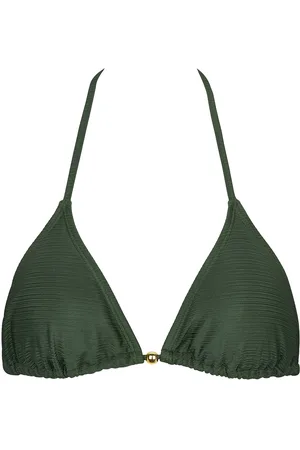 Missya Belize Triangle Swimwear Bikinis Bikini Tops Triangle Bikinitops Khaki Green