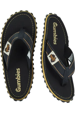 Gumbies Islander Sport Summer Shoes Sandals Flip Flops Black