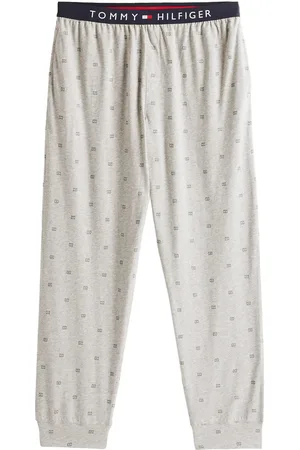 Tommy Hilfiger Jersey Pj Pant Cuffed Print Olohousut Grey