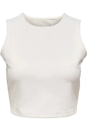 ONLY Onpsolo On Sl Crop Top Sport Women Sport Clothing Sports Tops & T-shirts Sport Crop Tops Sport Sleeveless Crop Tops White
