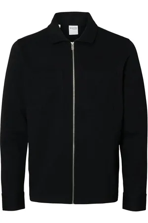 SELECTED Slhjackie Sweat Zip Jacket Noos Ohut Takki Black