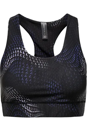 ONLY Onpdaisy-2-Jordy Life Aop Sports Bra Sport Women Sport Clothing Sport Bras - All Black