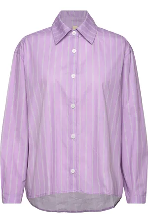 Brixtol Stella Tops Shirts Long-sleeved Purple