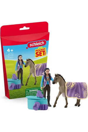 Schleich Pocket Set Beauty Set With Kim Toys Playsets & Action Figures Play Sets Multi/patterned