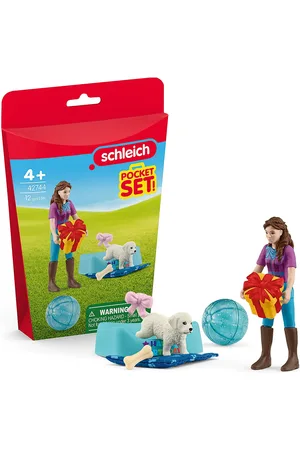 Schleich Pocket Set Birthday Party With Lisa Toys Playsets & Action Figures Play Sets Multi/patterned