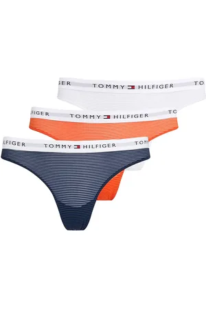 Tommy Hilfiger 3 Pack Mesh Thong Stringit Alusvaatteet White