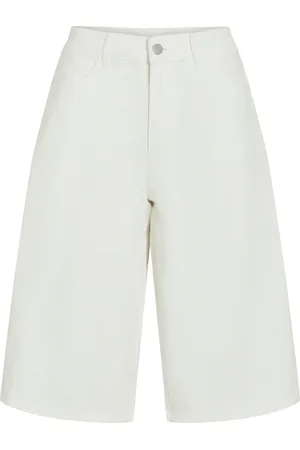 VILA Vijada Hw Bermuda Shorts/Ka Bottoms Shorts Bermudas White
