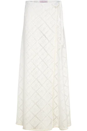 Love Lolina Chelsea Maxi Cover Up Skirts Wrap Skirts White