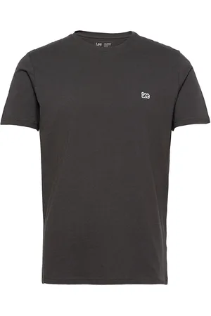Lee Ss Patch Logo Tee Tops T-shirts Short-sleeved Black