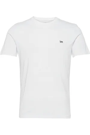 Lee Ss Patch Logo Tee Tops T-shirts Short-sleeved White