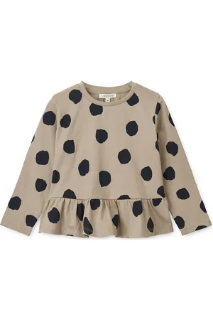 Liewood Margit Printed Longsleeve T-Shirt Tops T-shirts Long-sleeved T-shirts Beige