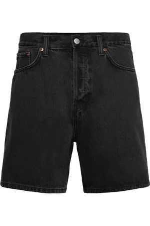 Weekday Space Denim Relaxed Shorts Bottoms Shorts Denim Black