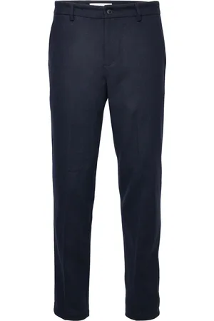 Les Deux Como Reg Wool Suit Pants Bottoms Trousers Formal Navy