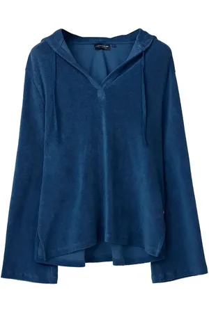 Lexington Organic Cotton Terry Surfer Hood Tops Sweat-shirts & Hoodies Hoodies Navy